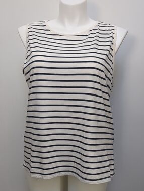 Pact organic cotton softspun tank top size xl coastal nautical